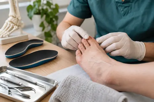 Problem z paznokciami a kontakt z podologiem.